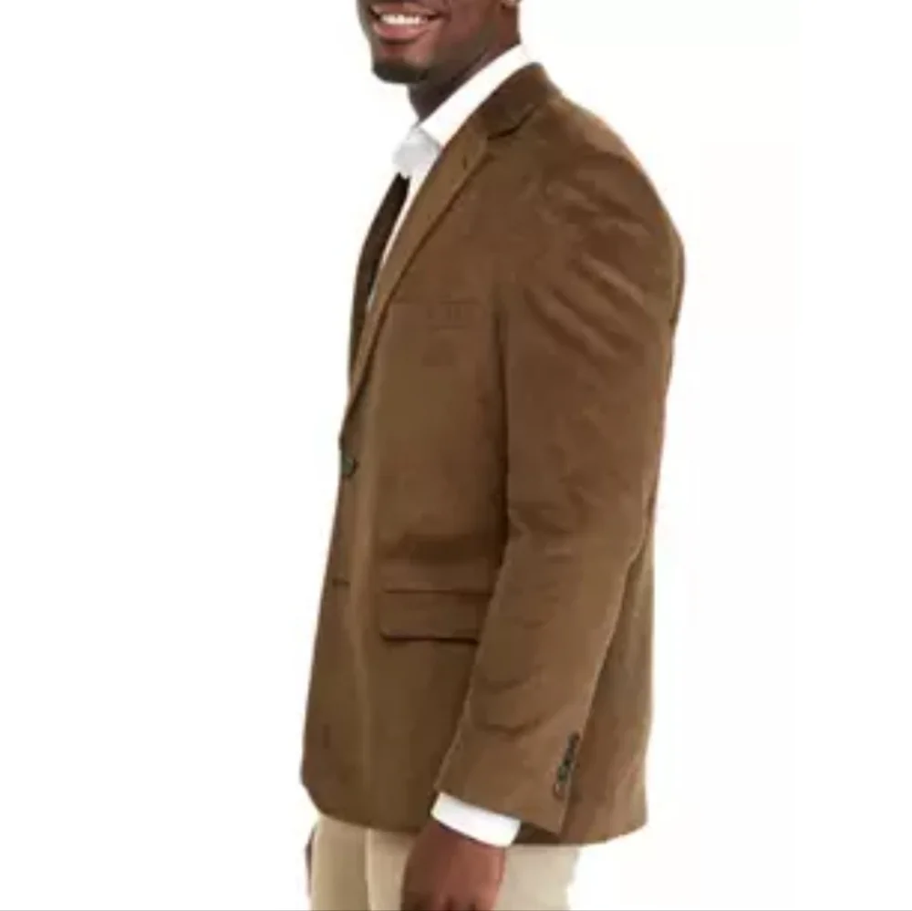 NWT Saddlebred brown‎ corduroy sportscoat Size 44L